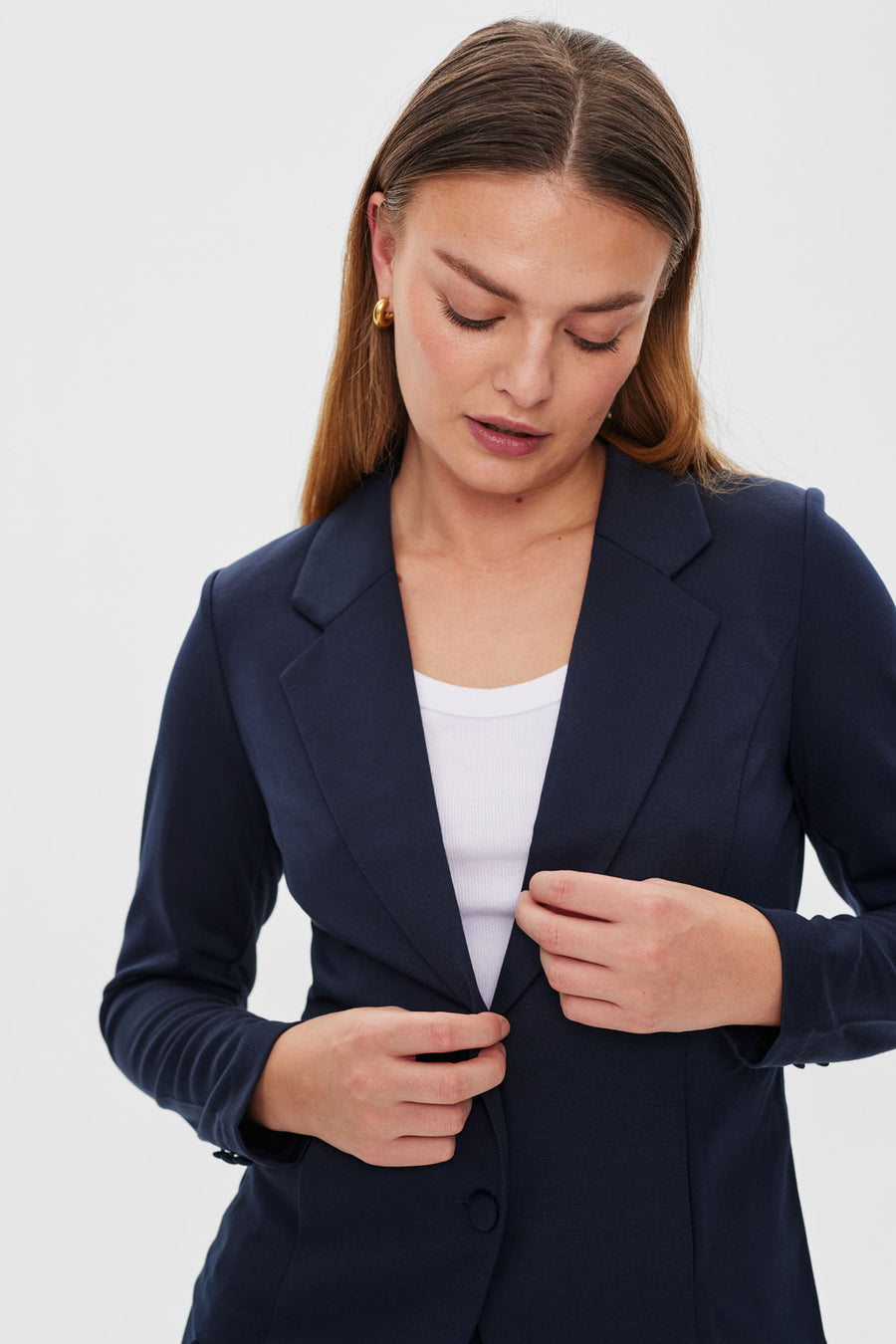 FQNANNI - FIGURBETONTER BLAZER - BLAU