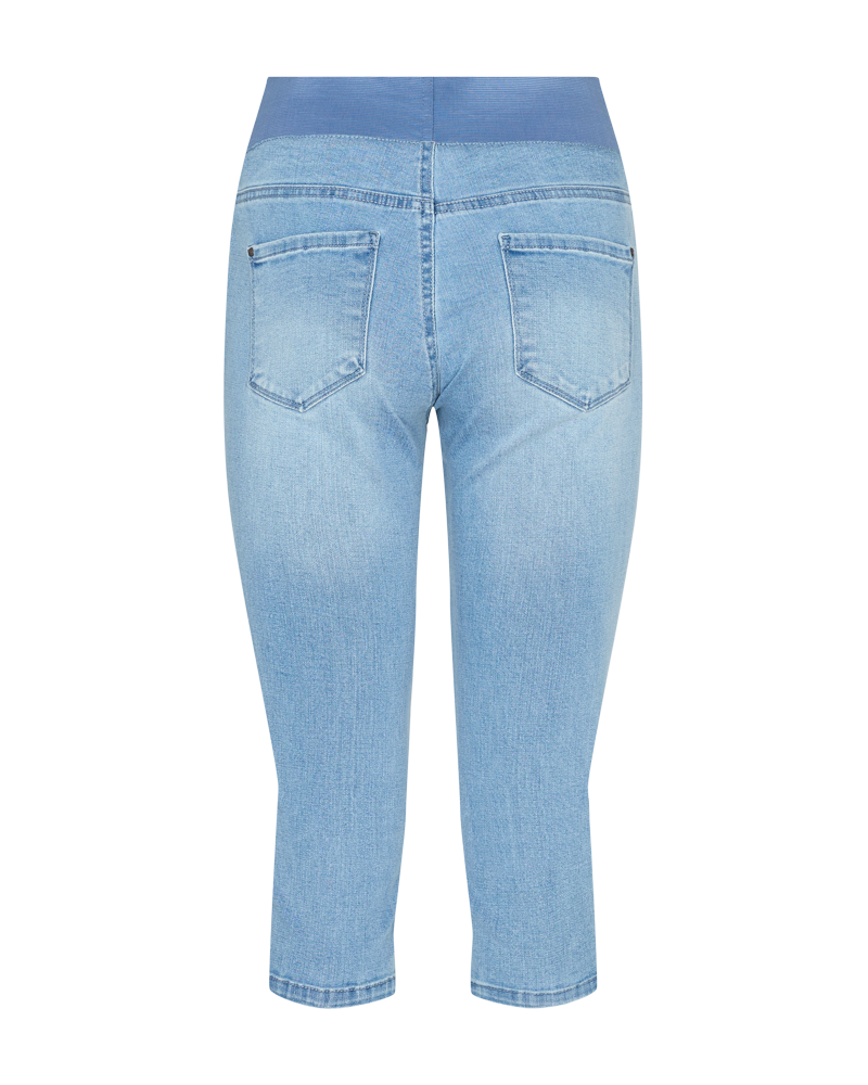 FQSHANTAL - CAPRI DENIM HOSE - BLAU