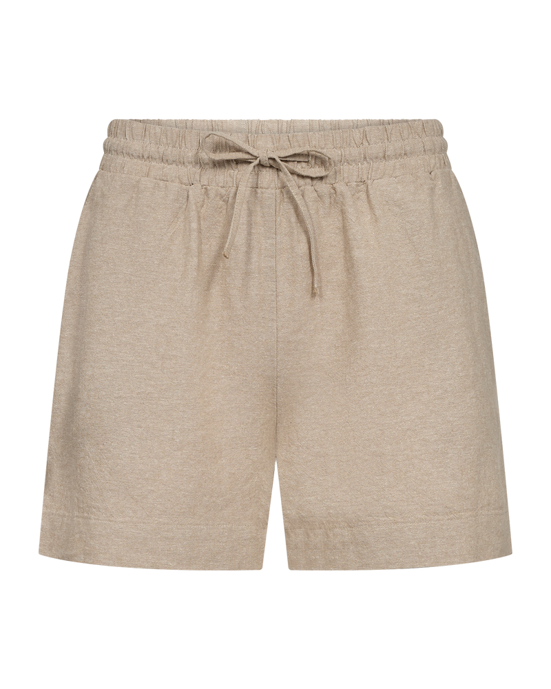 FQLAVA - LEINENSHORTS - BEIGE