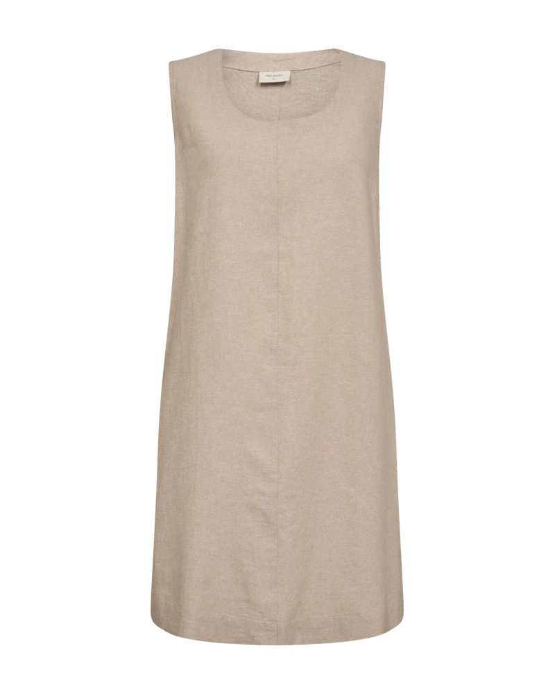 FQLAVA - LEINENKLEID - BEIGE