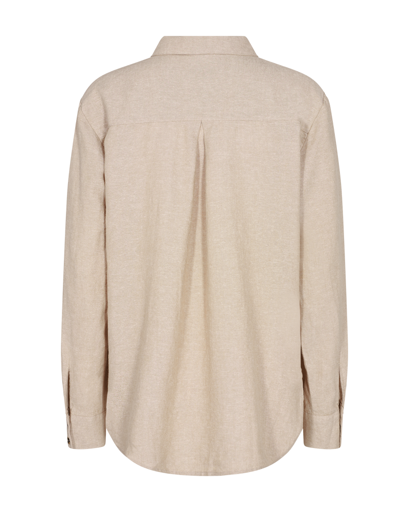 FQLAVA - HEMD MIT LEINEN - BEIGE