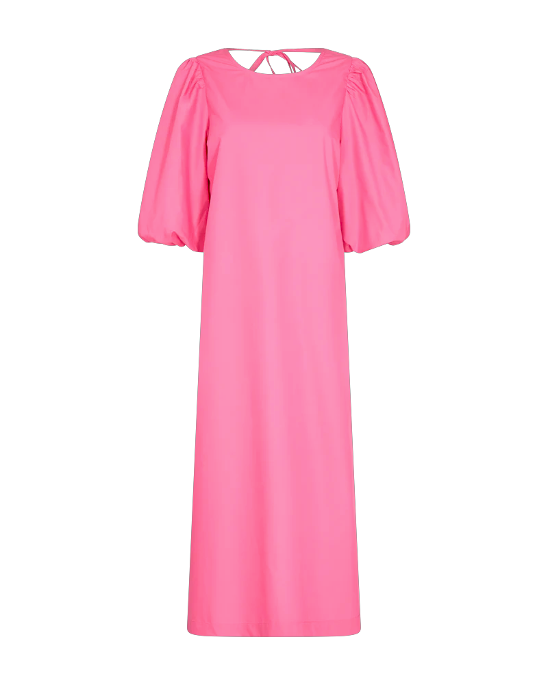 FQBAMELA - KLEID MIT BALLONÄRMELN - ROSA