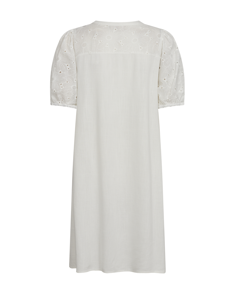 FQLARA - KLEID IN LEINENMISCHUNG - WEISS