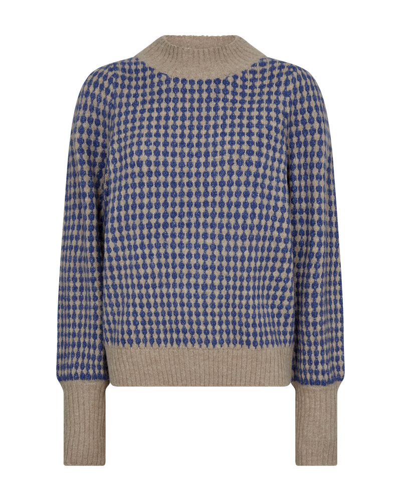 FQSMERLA - PULLOVER - BEIGE UND BLAU